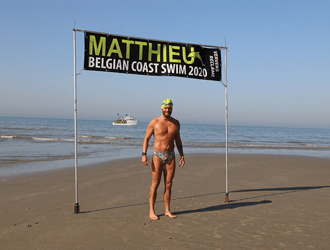 uitdaging Belgian coast swim