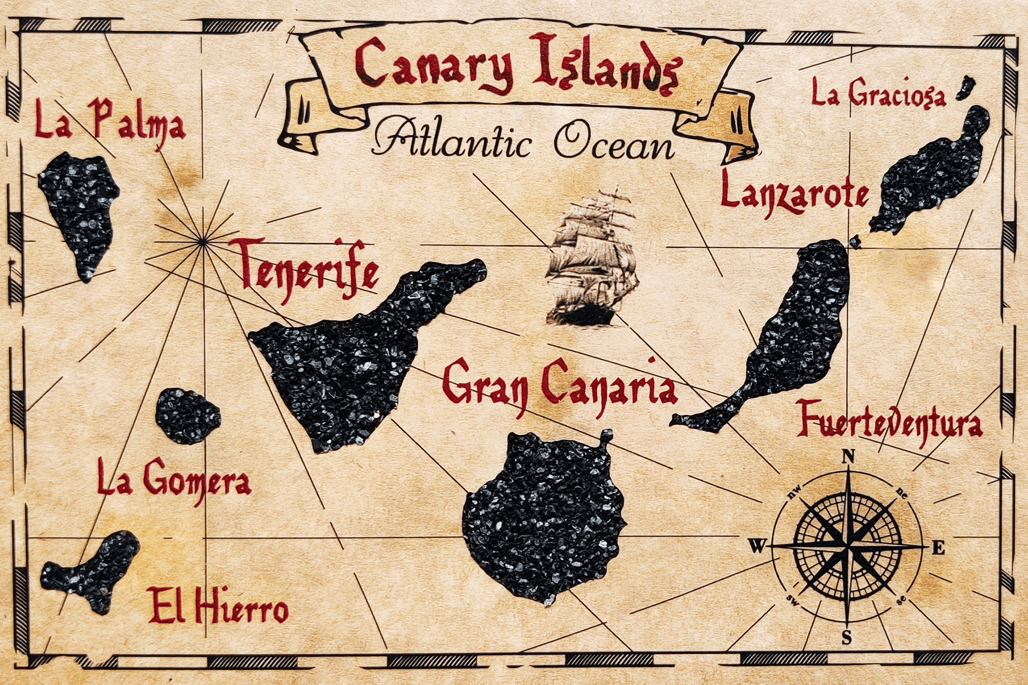 de eilanden die behoren tot de Canarische eilanden