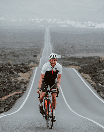 Fotograaf Stef Reynaert - Matthieu fietsend op een training