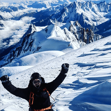 Alpinist Matthieu bonne - Mont Blanc
