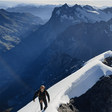 alpinist Matthieu Bonne - The eiger