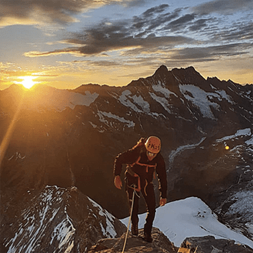 Zonsondergang op de The Eiger